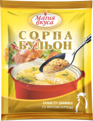 Бульон со вкусом курицы 90г 1/50