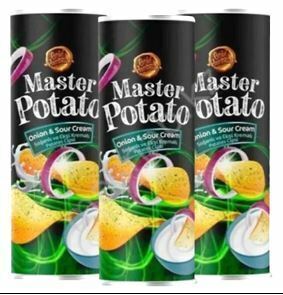 Aldiva Картоф. чипсы Master Potato СМЕТАНА и ЛУК 160г (1*14)